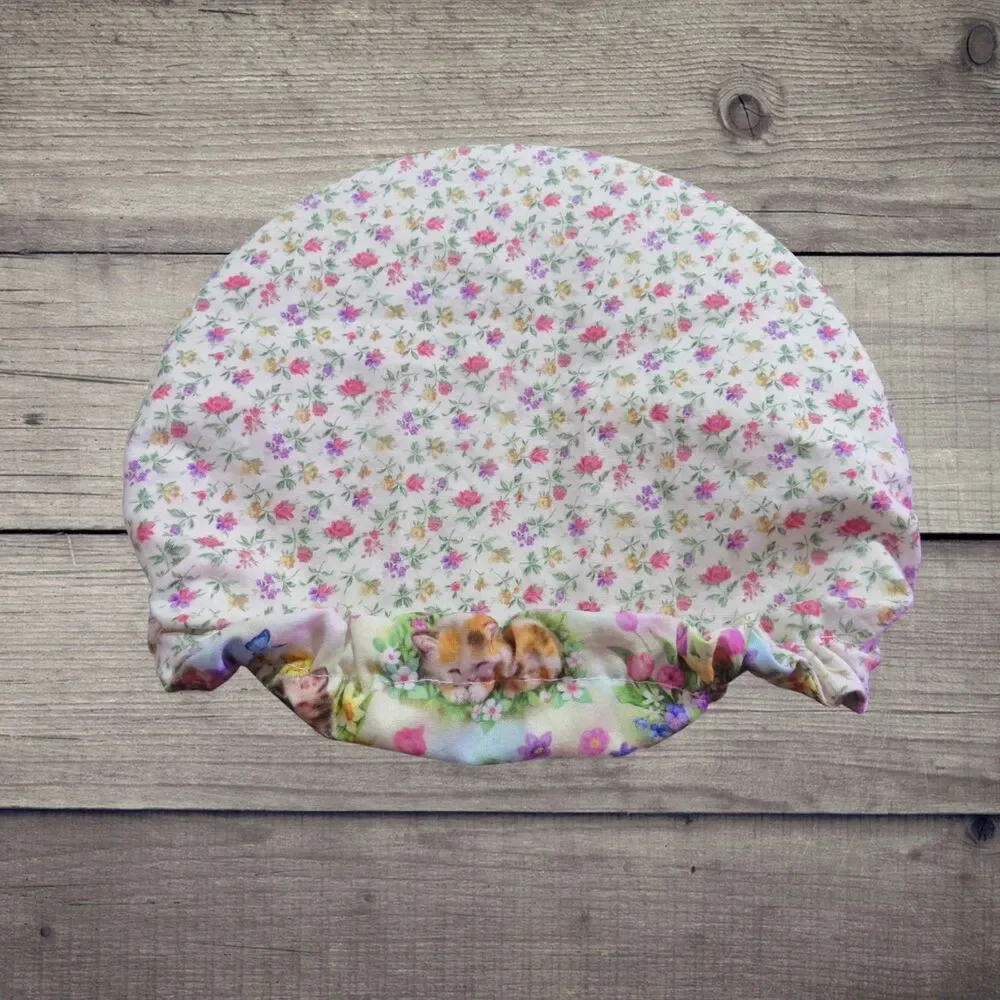 Kitchenaid Bowl Cover Reversible Pink Floral And Kittens